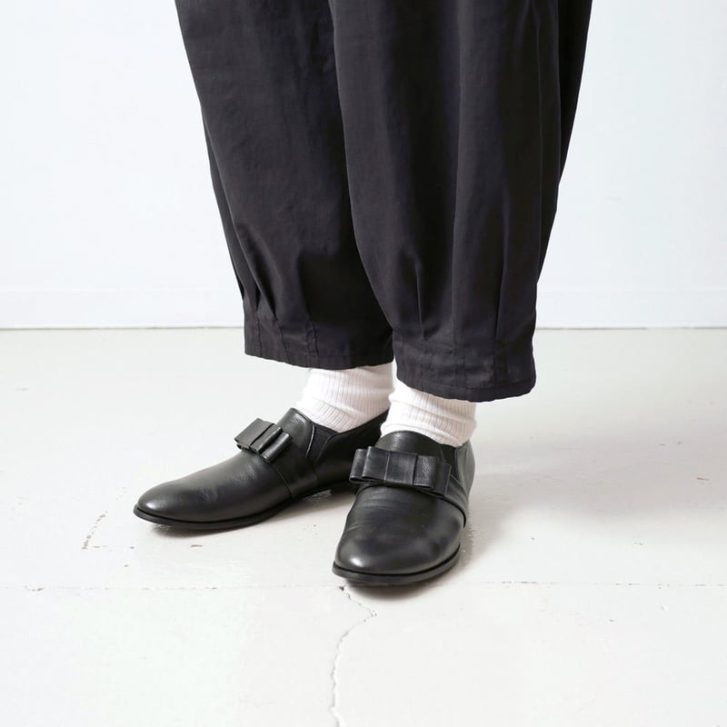 chausser｜ショセ｜サイドゴアリボンベルトスリッポン｜C-2252｜BLACK