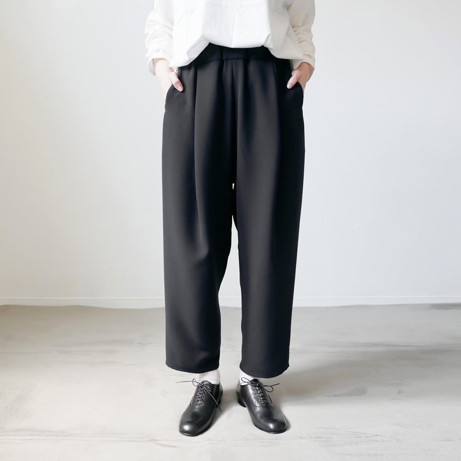 chausser｜ショセ｜スクエアトゥレースアップシューズ｜C-2258｜BLACK