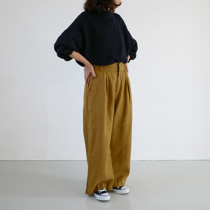 UNIVERSAL SEVEN ユニヴァーサルセブン｜Japan Linenギャバ ワイドタッ