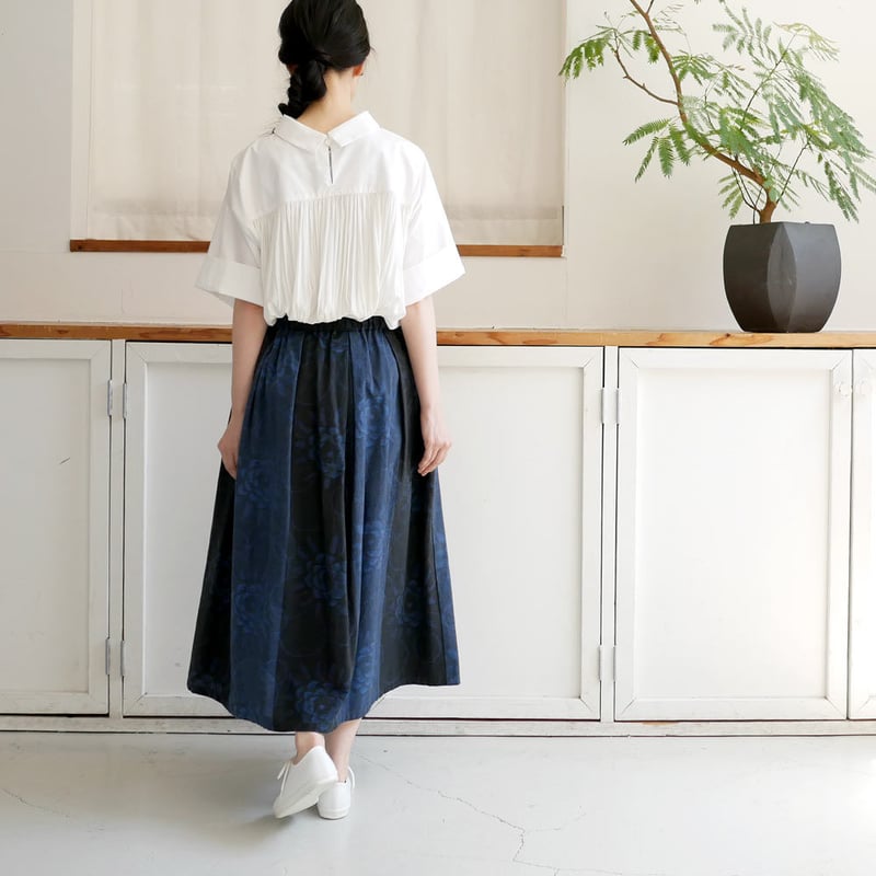 SACRA｜サクラ ｜バックプリーツPOブラウス｜120120031｜WHITE | GOUA