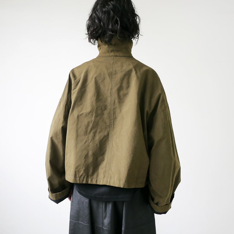 SACRA｜サクラ ｜WAXED HIGH DENSITY CLOTH SHORT JACKE