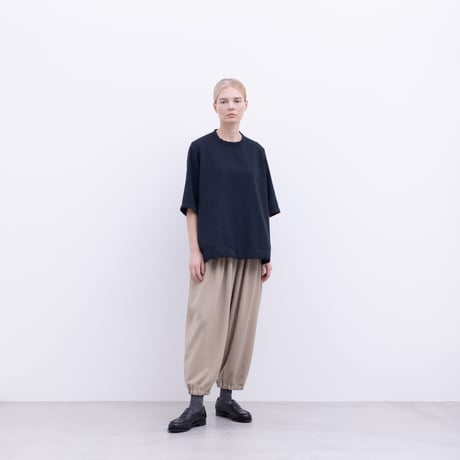 NO CONTROL AIR｜ノーコントロールエアー｜追撚ポリエステル・ツイル アラジンパンツ｜LE_NC1407PF｜SAND/BLACK