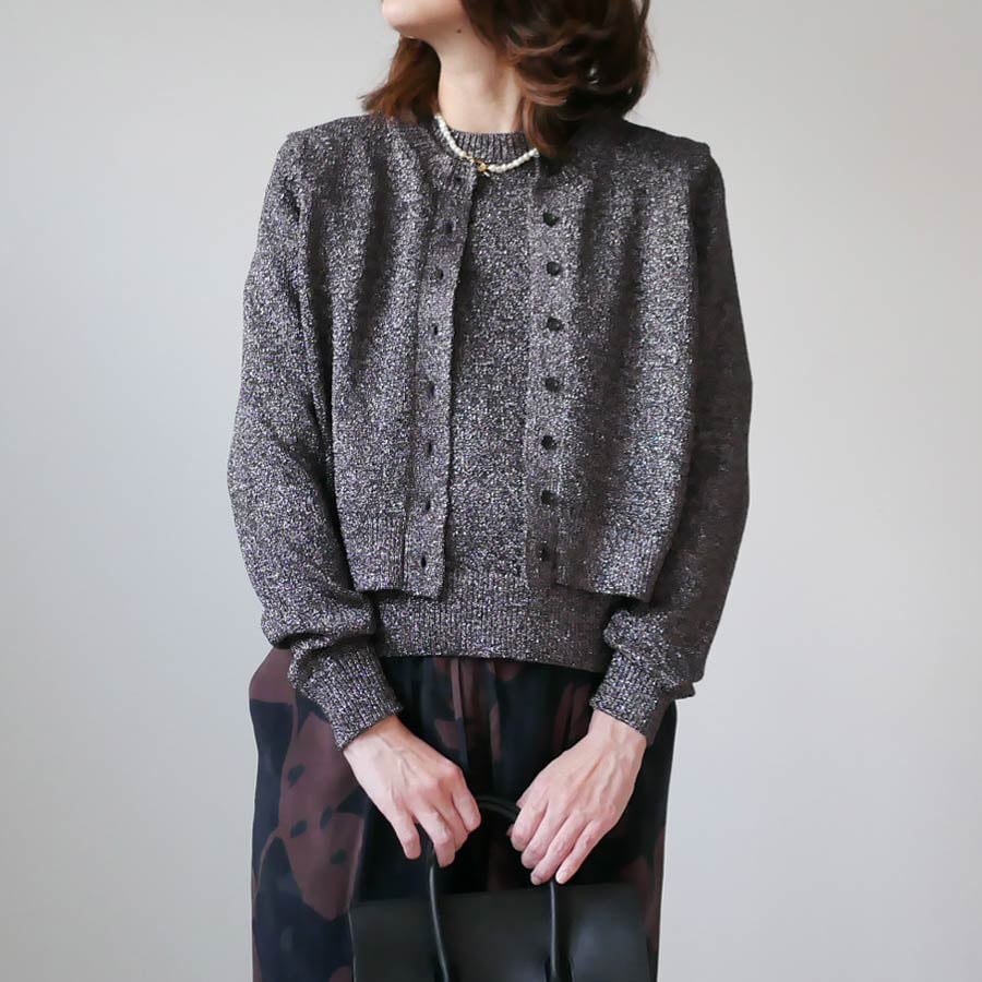 SACRA サクラ グロッシー リリー カーディガン　美品 sacra-124540081_s.jpg