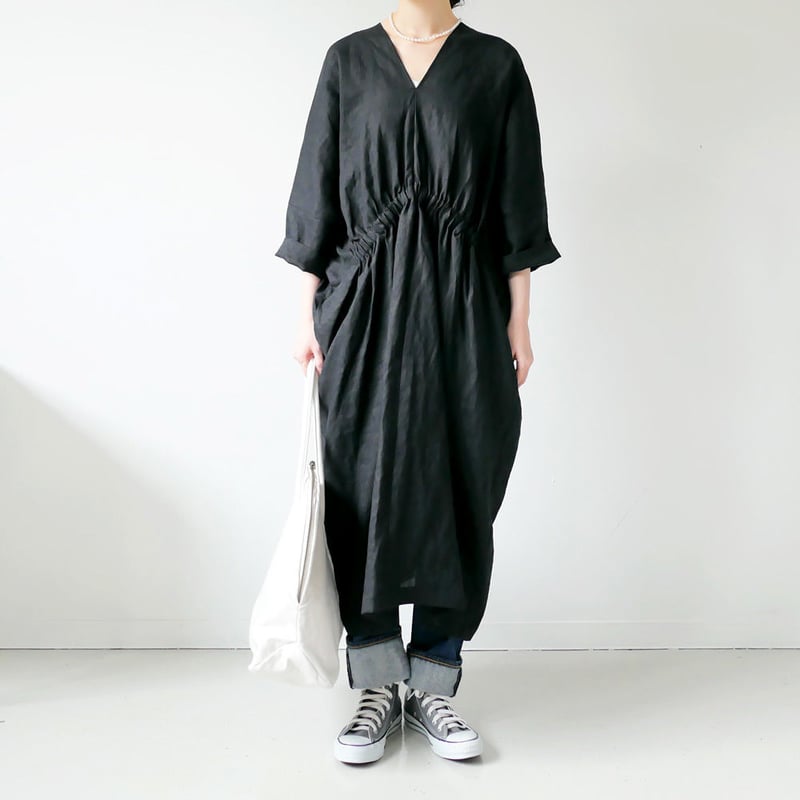 SI-HIRAI｜スーヒライ｜RECTANGLE DRESS レクタングル ドレス｜BLAC 