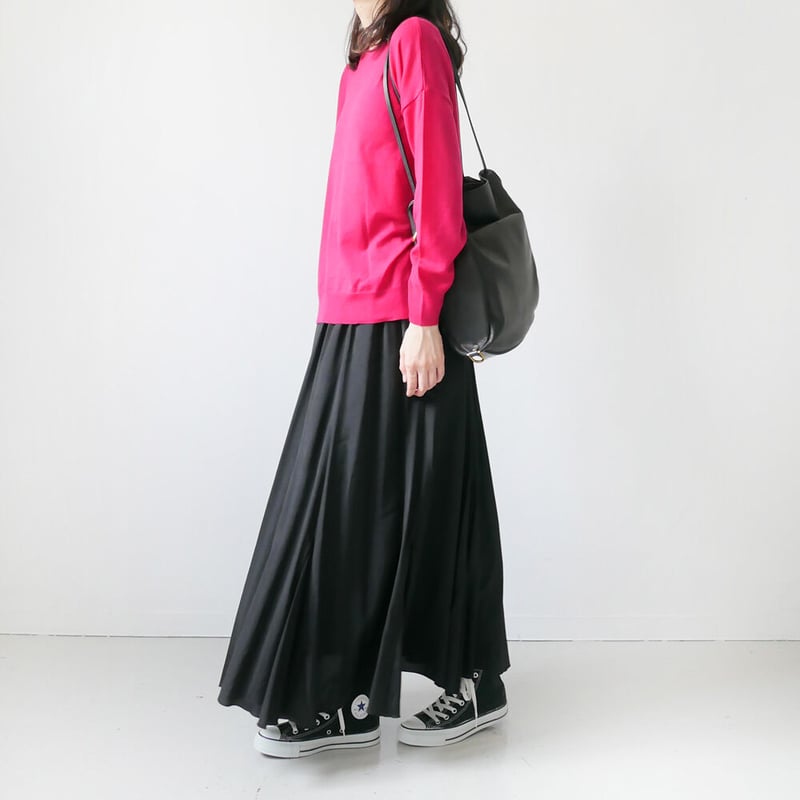 SACRA｜サクラ ｜レーヨンシルク マキシフレアスカート｜120213121