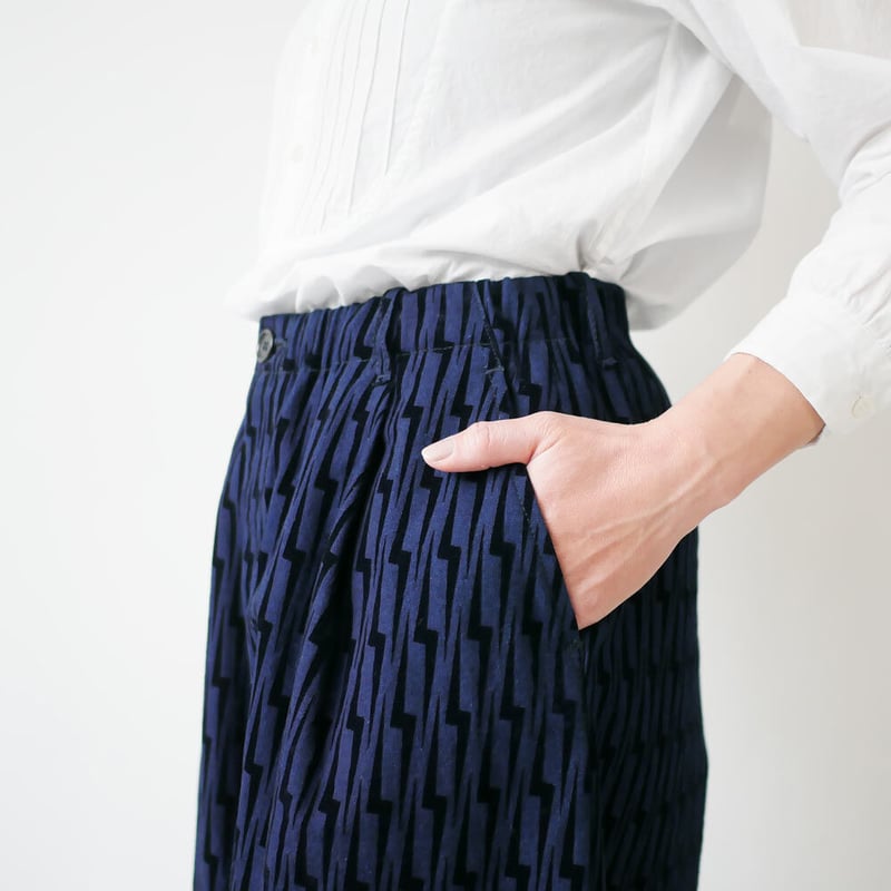 新品 BLUE BLUEJAPAN コンプレスドウール キッコウ ハカマパンツ