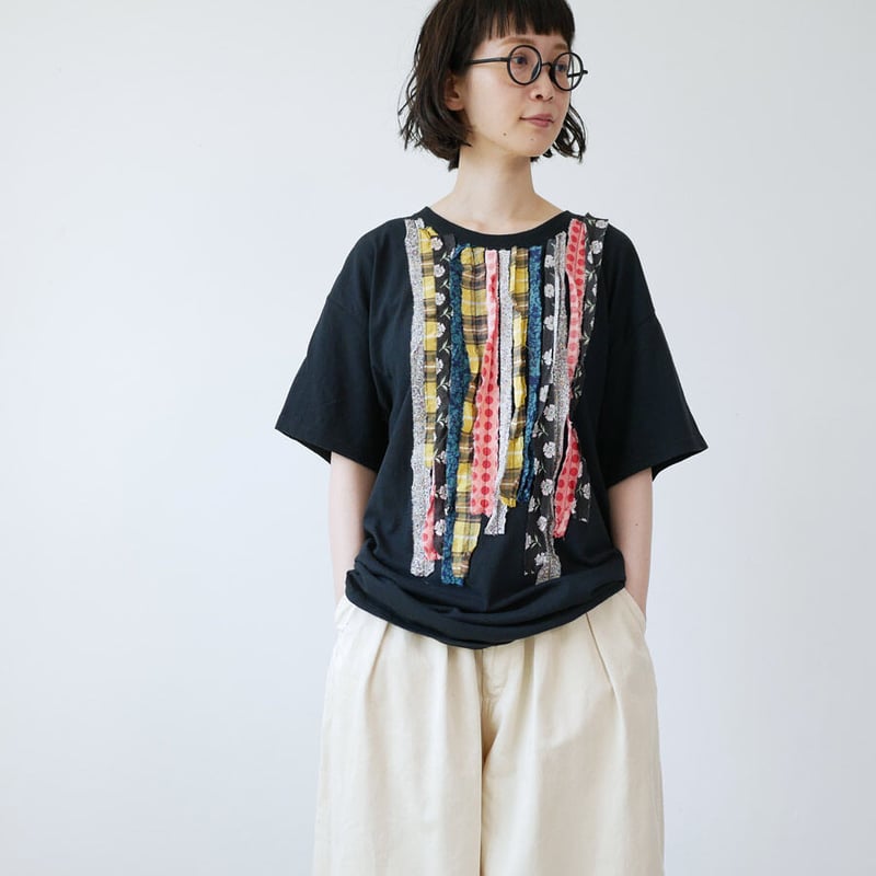 【Dahlia ダリア】デコレーションT dahl'ia ｜ダリア ｜デコレーション・リメイクTシャツ｜HD-100