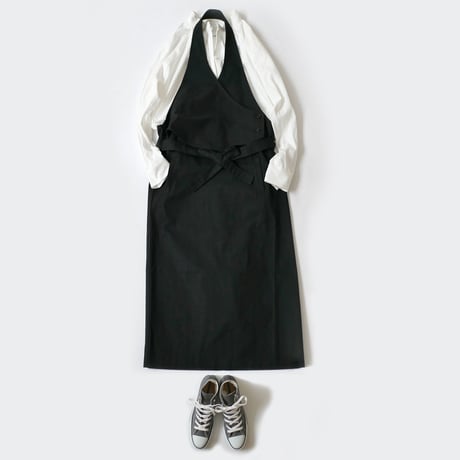 si-si-si ｜スースースー  ｜コットンツイルエプロンワンピース｜17-AW022T