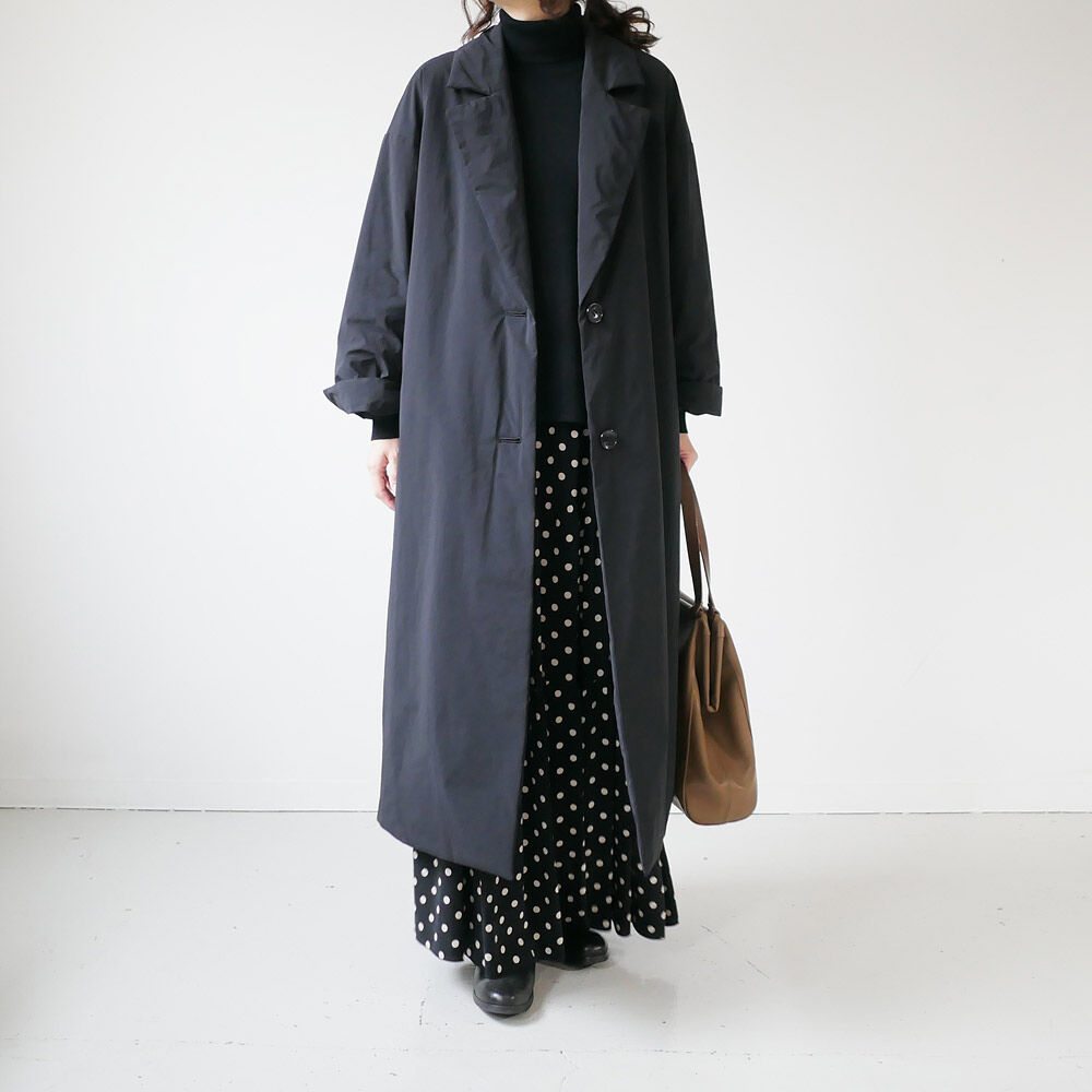 SACRA｜サクラ｜PADDING COAT パディングコート｜BLACK｜ | GOUACH