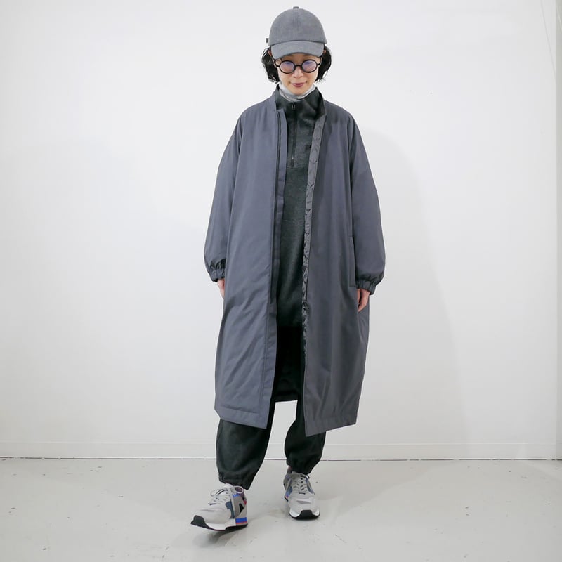 FIRMUM｜フィルマム｜ウール＆コットン・ツイルJQニット ハーフジップ