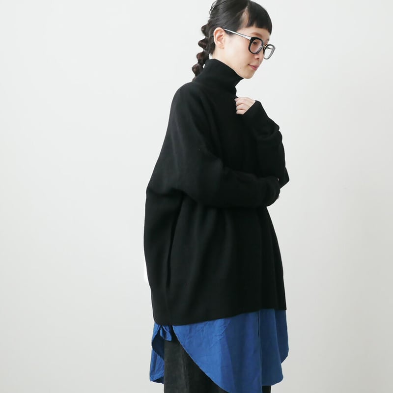 SACRA サクラ■ソフトウール フリル タートルネックワンピース ブラック 美品 SACRA サクラ SOFT WOOL FRILL 肩フリルワンピース - メルカリ