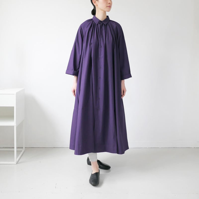 THE FACTORY ｜ザ・ファクトリー ｜ギャザーシャツワンピース