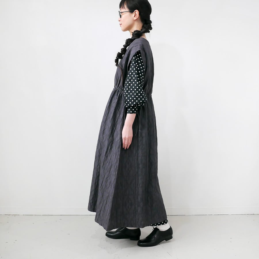 qiri｜キリ｜cutwork lace jacquard オーバーワンピース ｜6301OP