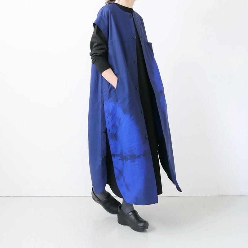 FROM JAPAN様用 マルニロングベスト BLUE BLUE JAPAN｜ブルーブルージャパン｜オオマルシボリ ナイロン