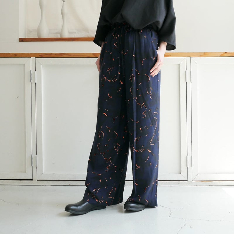 SACRA サクラ SHADOW FLOWER パンツ 122515113 SACRA｜サクラ ｜SHADOW FLOWER PANTS｜シャドウフラワーパンツ
