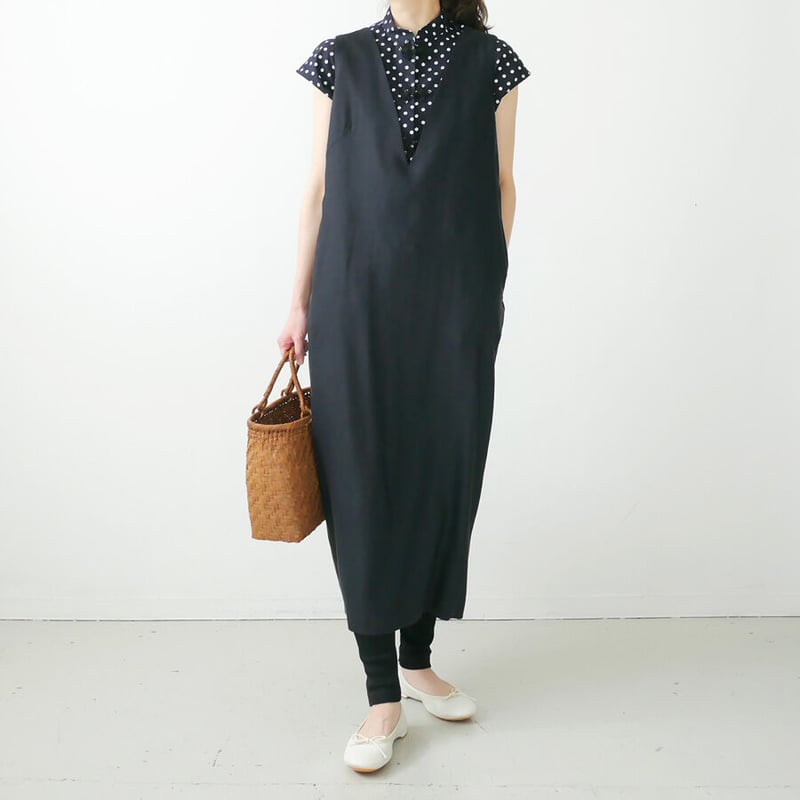 SACRA｜サクラ ｜VISCOSE LINEN OP｜123113041｜BLACK | G