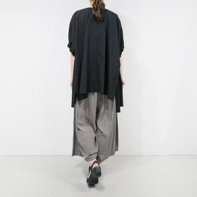 SACRAサクラ　WASHED TYPEWRITER ワンピース　BLACK SACRA｜サクラ ｜WASHED TYPEWRITER OP｜ウォッシュド タイプ