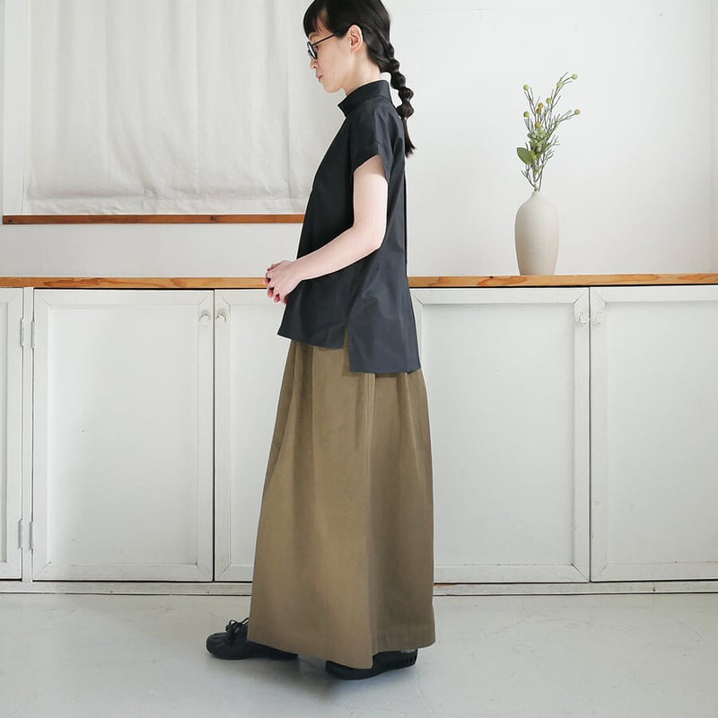 GOUACHE ｜ガッシュ｜サスペンダーキュロットパンツ｜OLIVE | GOUACHE