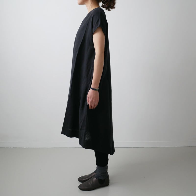 THE FACTORY ザ・ファクトリー リネン Vネックアシンメトリー