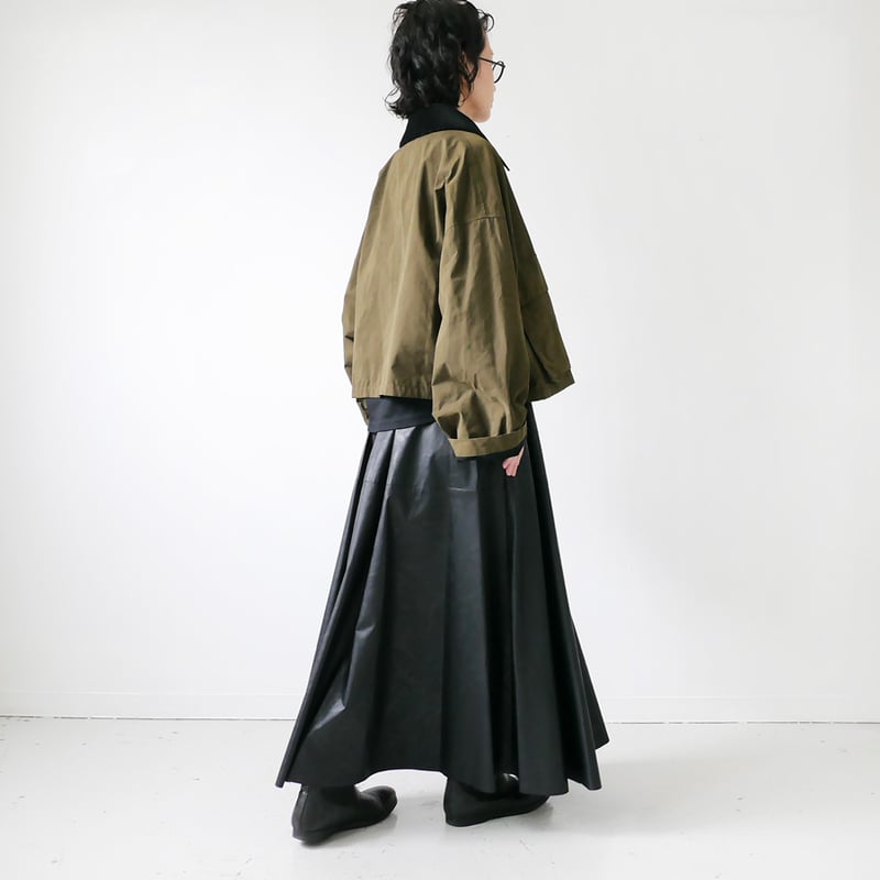 SACRA｜サクラ ｜WAXED HIGH DENSITY CLOTH SHORT JACKE