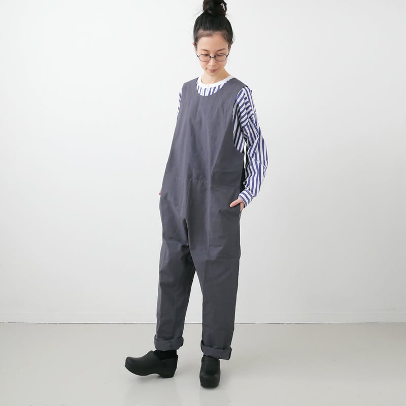 si-si-si comfort オーバーオール オールインワン ブラック Si-Si-Si comfort｜スースースーコンフォート ｜TWIN ALL IN ONE