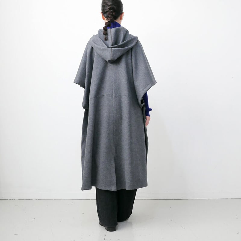 【専用】SH-HIRAI スーヒライ　ウールジャージーポンチョ　38 М SI-HIRAI｜スーヒライ｜WARM PONCHO｜ウールスムース ジャージー