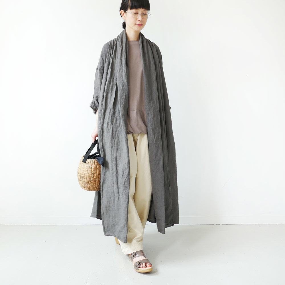 UNIVERSAL TISSU - UNIVERSALTISSU リネンガウンコート UNIVERSAL TISSU ユニヴァーサルティシュ｜ オリガミガウン