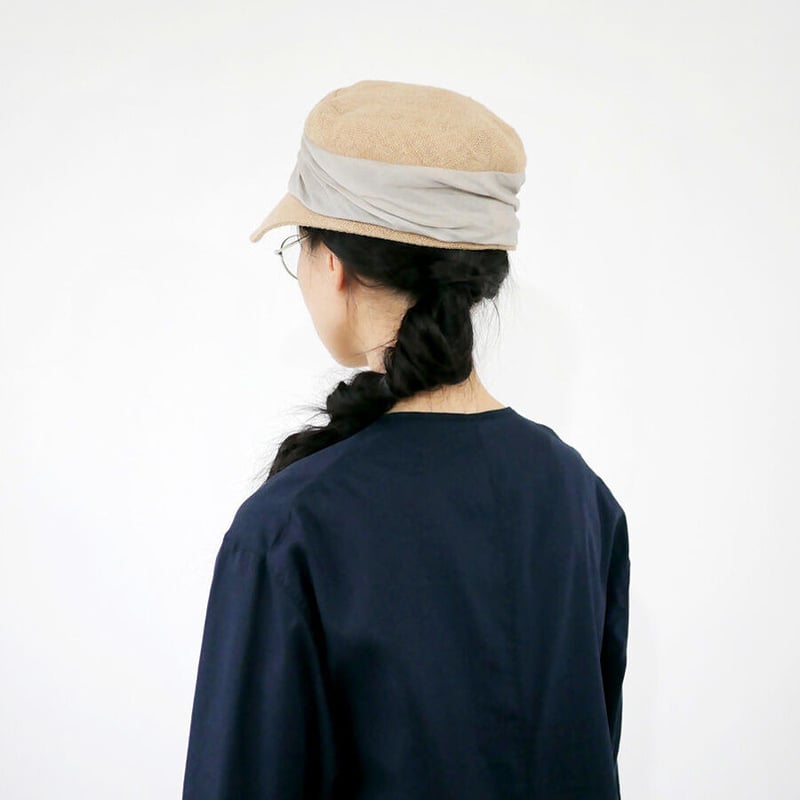 mature ha.｜マチュアーハ｜jute drape cap｜ジュートドレープ