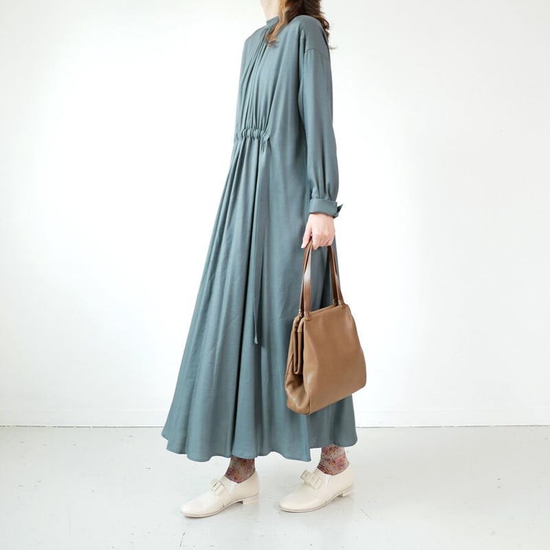 SACRA ｜ サクラ｜TRIACE VINTAGE TWILL OP ギャザーワンピース｜1...