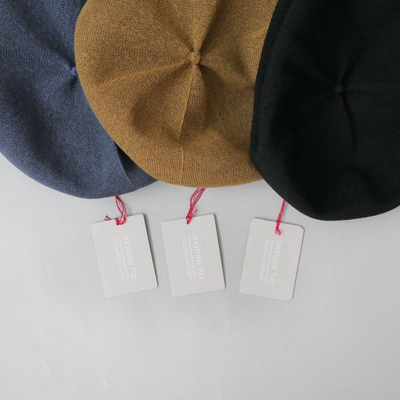 mature ha.｜マチュアーハ｜beret top gather big silk｜ベレー