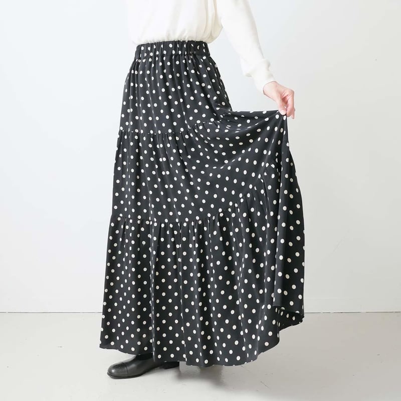 ★SACRAサクラ★新品ポルカドットロングスカート fit=scale-down,w=1200