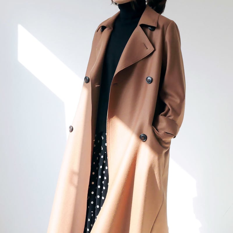 SACRA｜サクラ｜ミルドインターロックコート｜CAMEL｜ | GOUACHE FUKUOKA