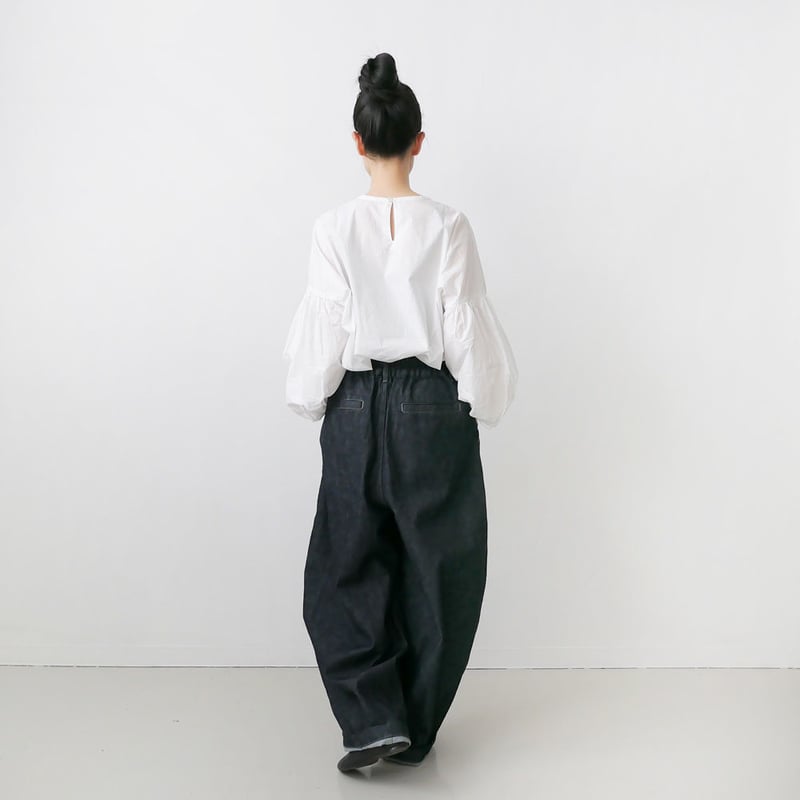 HARVESTY ハーベスティ　デニムサーカスパンツ HARVESTY ハーベスティ｜デニムサーカスパンツ（ライトブルー）