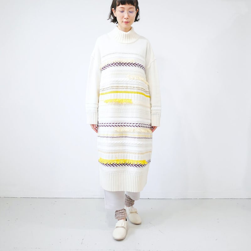 【極美品】COOHEM　コーヘン　ツイードワンピース　日本製　39000円 COOHEM| コーヘン | WOMEN_MULTI TWEEDY KNIT ONE-PIEC