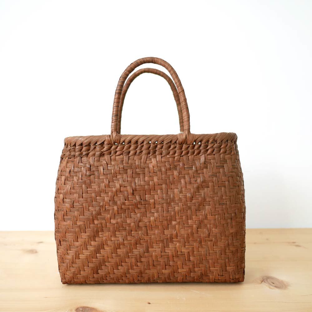 山ぶどう｜山葡萄｜かごバッグ｜やまぶどう籠削丸(中)｜SA-7356