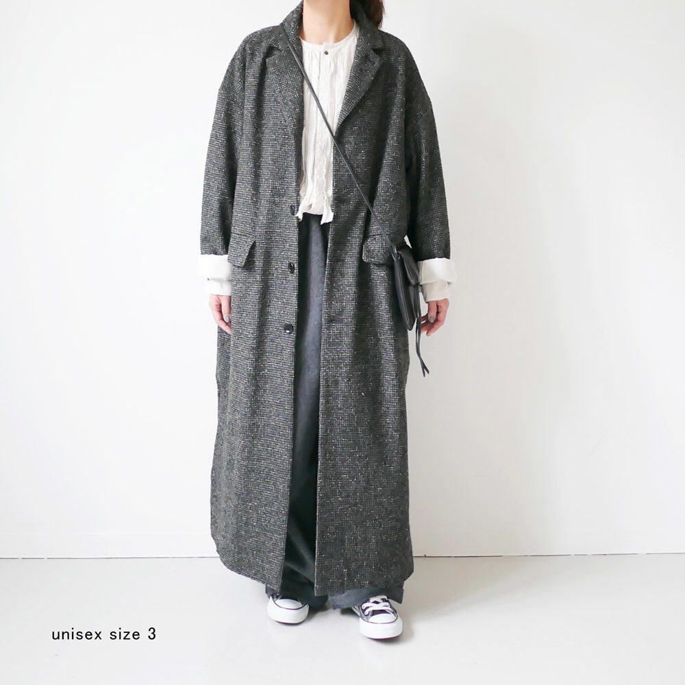 美品✨️UNIVERSAL TISSU ウール チェスターコート 日本製 フリー UNIVERSAL TISSU｜TISSU｜ユニヴァーサルティシュ｜ウール