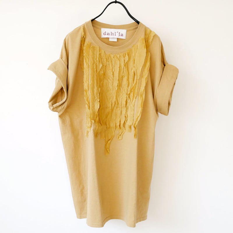 Dahlia - ダリア フリルデコレーションTee 2点セット dahl'ia ｜ダリア ｜ キュプラフリルデコレーション・リメイク