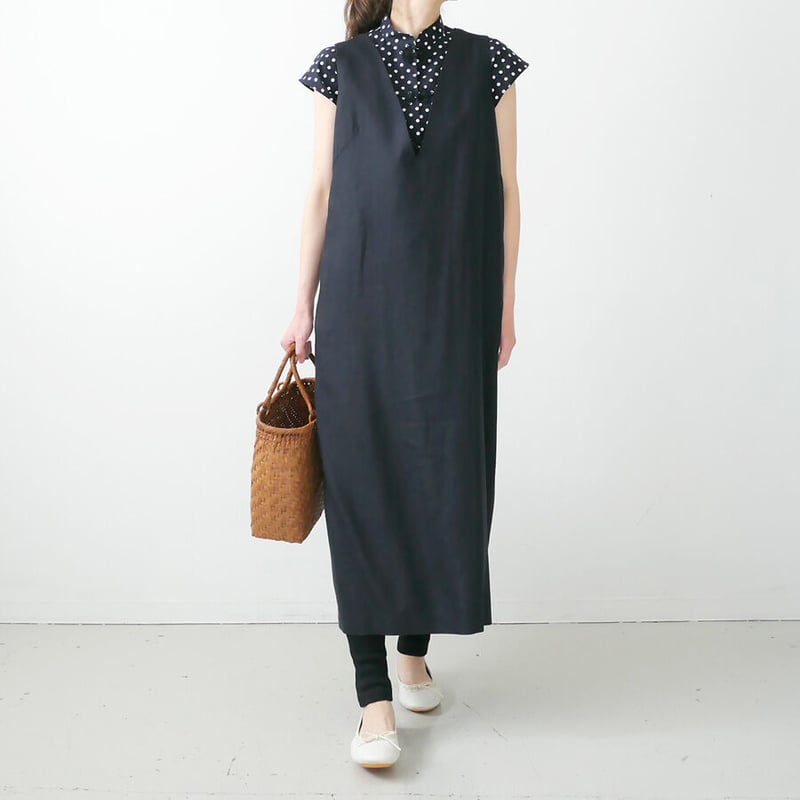 SACRA｜サクラ ｜VISCOSE LINEN OP｜123113041｜BLACK | G