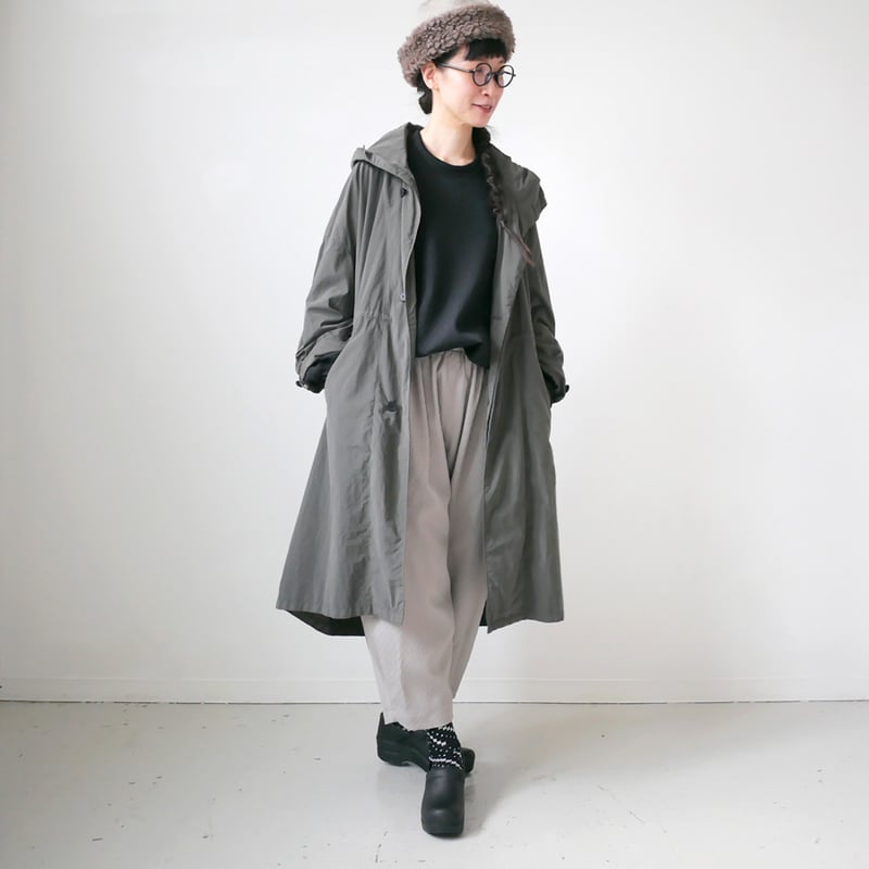 FIR MUM フィルマム ナイロンタッサーガーメントダイオーバーコート FIRMUM FIR MUM フィル マム ナイロンタッサー ガーメントダイ