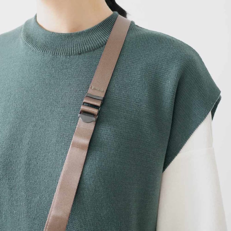 BUNT｜バント｜Fine Cotton Tape Knit Vest｜ニットベスト｜20ss