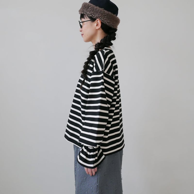 MARMARI|マルマリ |Border pollover|BLACK/WHITE | GOU MARMARI|マルマリ |Border pollover|BLACK/WHITE | GOU