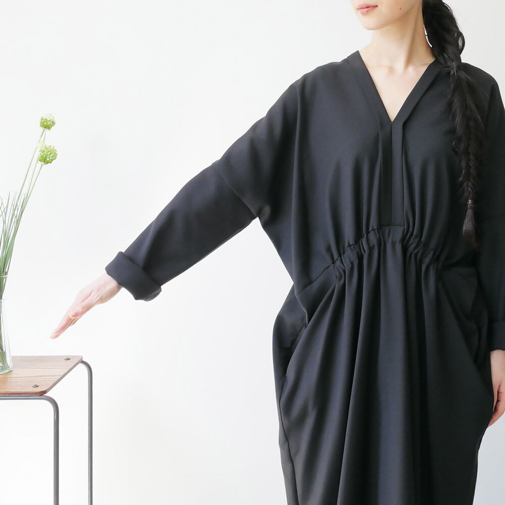 SI-HIRAI｜スーヒライ｜ダブルクロスレクタングルドレス  