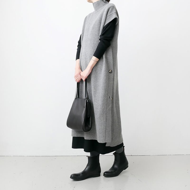 SACRA｜サクラ ｜HALF WORSTED WOOL LAYERED OP｜1225340