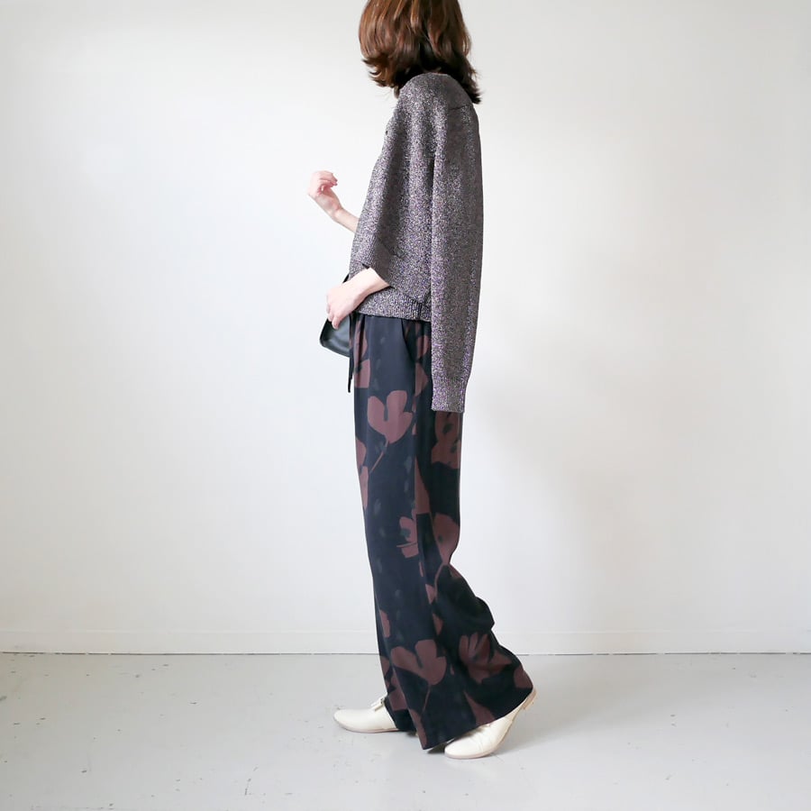 SACRA サクラ|GLOSSY LILY CARDIGAN|124540081|CHARC SACRA サクラ|GLOSSY LILY CARDIGAN|124540081|CHARC