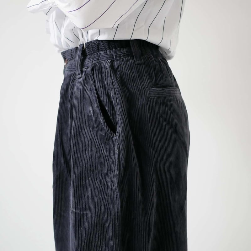 HARVESTY｜ハーベスティ｜コーデュロイサーカスパンツ｜A11716｜BLACK