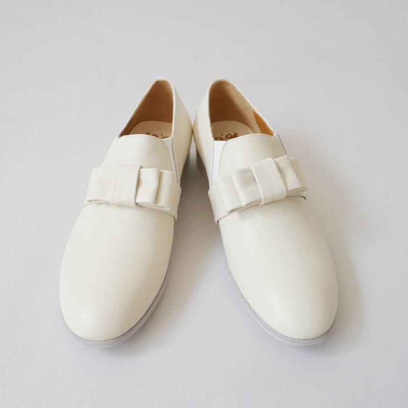 chausser｜ショセ｜サイドゴアリボンベルトスリッポン｜C-2252｜IVORY