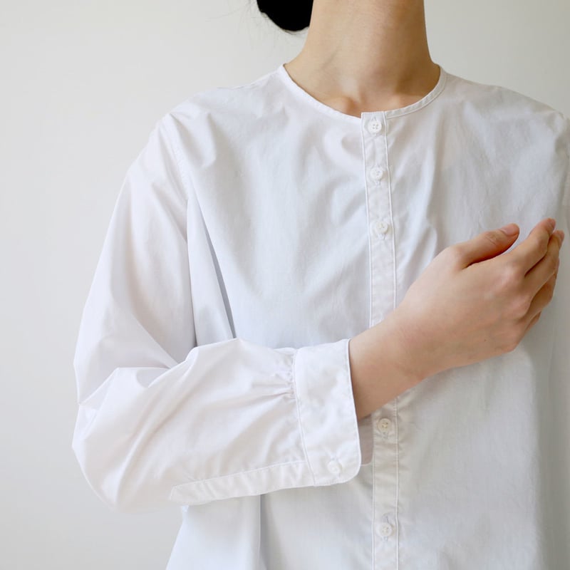 新品タグ付きノーコントロールエアー　スパローン製品染めスタンドカラーシャツ 新品タグ付きノーコントロールエアー スパローン製品染め