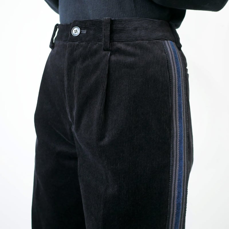 COOHEM| コーヘン | KNIT SIDELINE CORDUROY PANTS｜サイド
