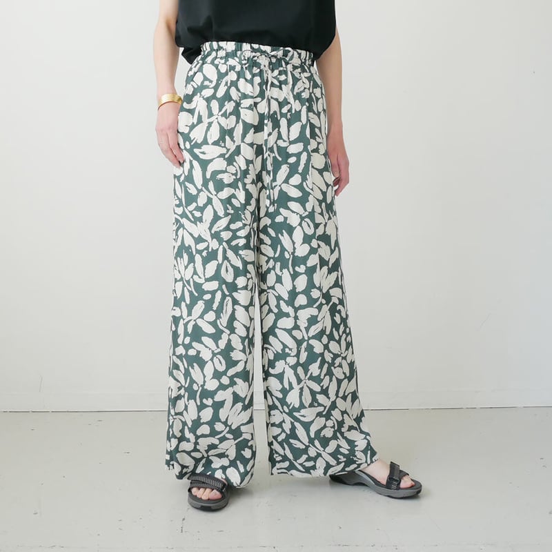 SACRA｜サクラ ｜BILLOW LEAVES PANTS｜ 123209113 ｜ASH  