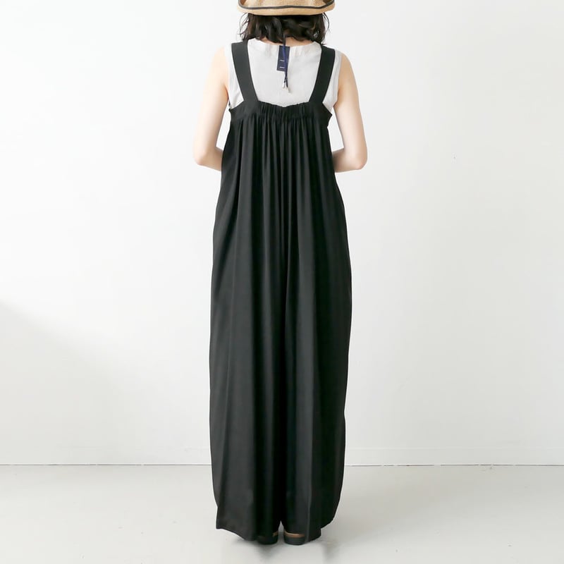 SACRA｜サクラ ｜レーヨンシルクオールインワン｜120213902｜BLACK